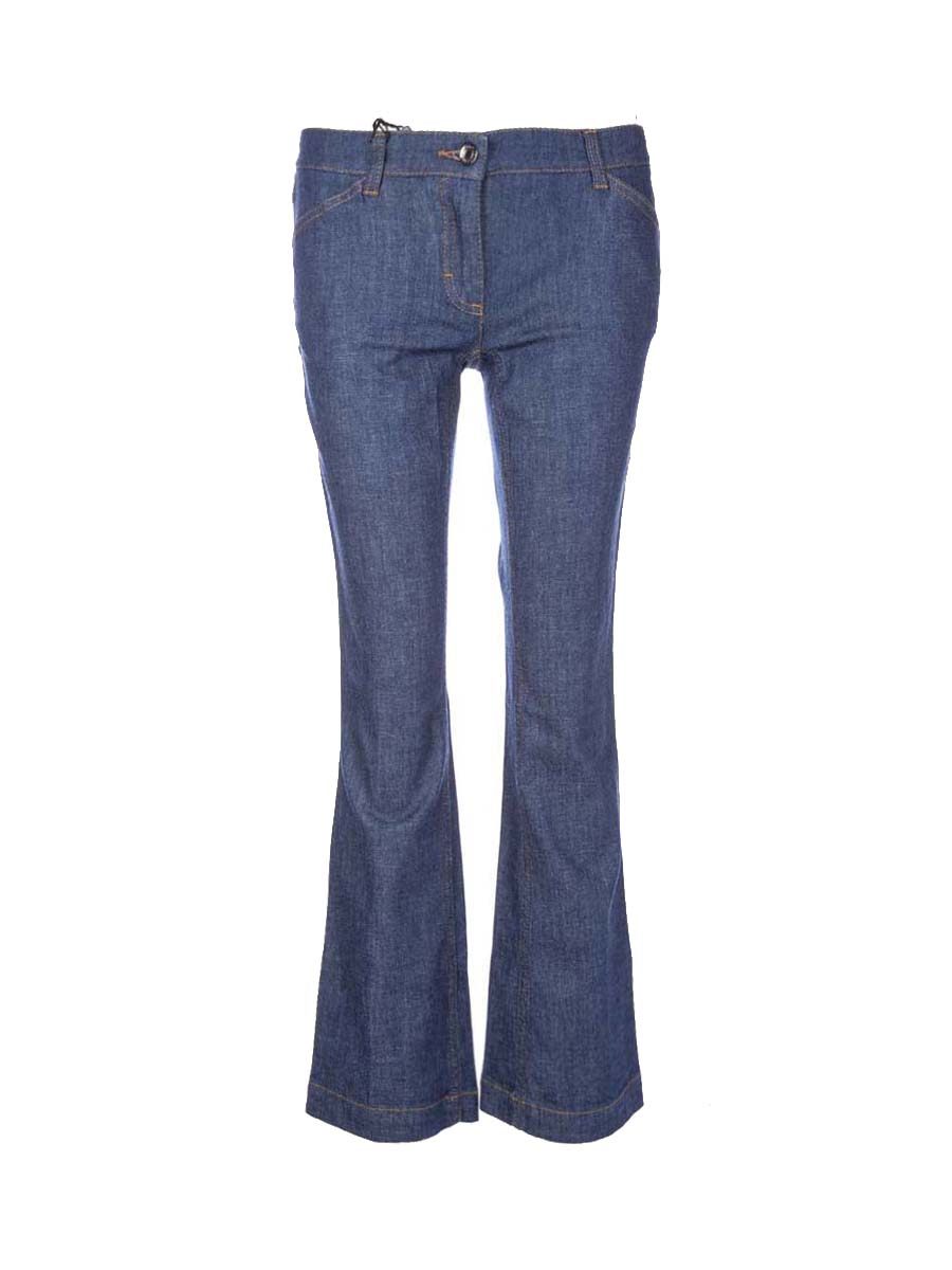 Dolce&Gabbana 蓝色喇叭牛仔长裤