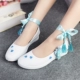 Giày nữ giày vải phong cách dốc cổ với giày Hanfu kiểu Trung Quốc Plimsolls