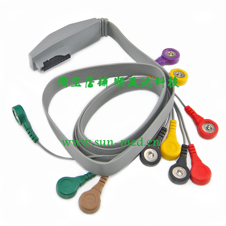 Mortara H12 dynamic cardio recorder guide wire moto Latin American Holter connecting line-Taobao