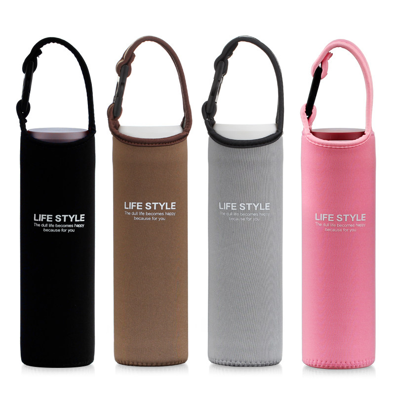 (Kitchen Fighter) Thermos Cup Cover Thickened Diving Cloth Thermos Cup Cover With Handle Cup Cover Cup Protective Cover