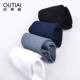 6 đôi Oudi love 95% cotton tất nam màu đặc vớ ống màu đen vớ nam Khmer khử mùi không xương vớ khâu - Vớ nam