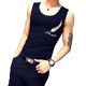 22 Summer Breathable Cotton Vest Slim Personality Tight Sports Student Youth Trendy Korean Men's Bottoming Shirt