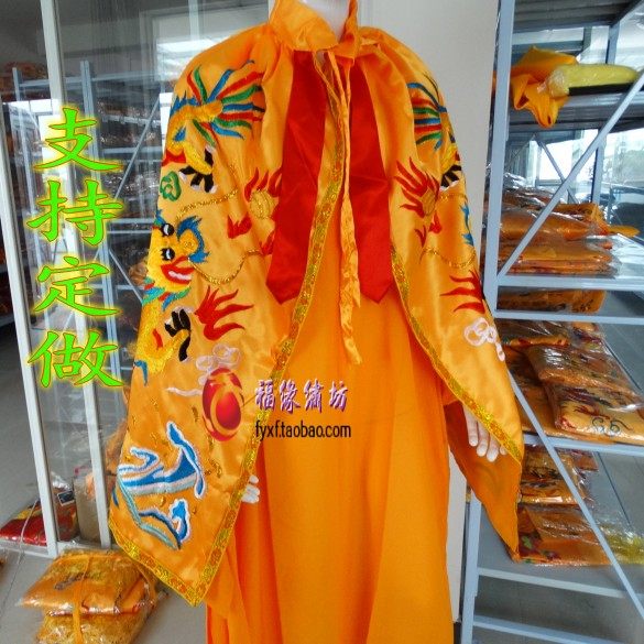 1 Buddhist robe double dragon cape = Buddhist supplies Statue clothes Bodhisattva clothes Buddhist gown bodhisattva bodhisattva shawl