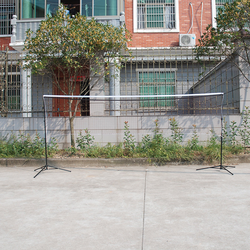 Reinforced portable standard simple badminton net rack adjustable with height light convenient mobile mesh column
