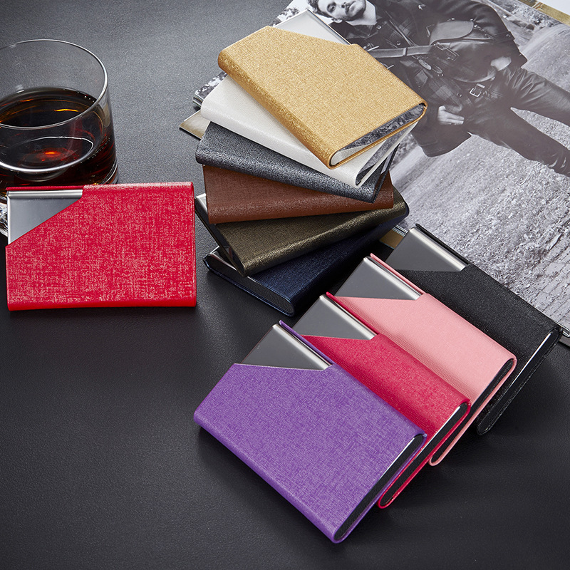 Business card holder Men's business card holder Large capacity fashion business card holder Creative women's custom business card holder men