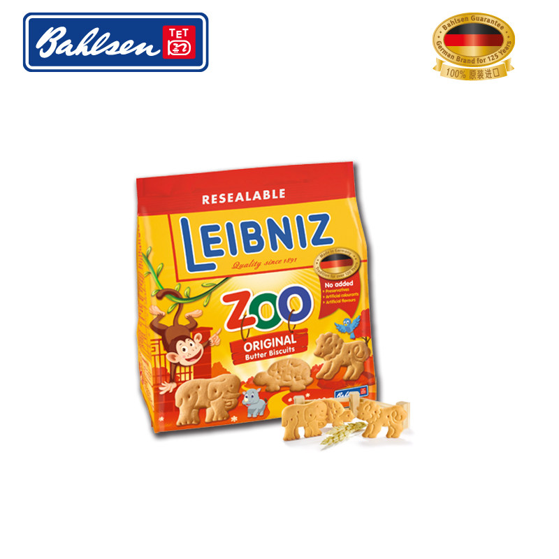【天猫超市】德国进口 Bahlsen/百乐顺莱布尼兹动物型饼干100g