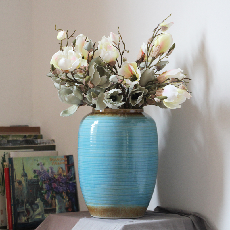 Household adornment art show I and contracted jingdezhen ceramic vase Mediterranean furnishing articles sitting room vase