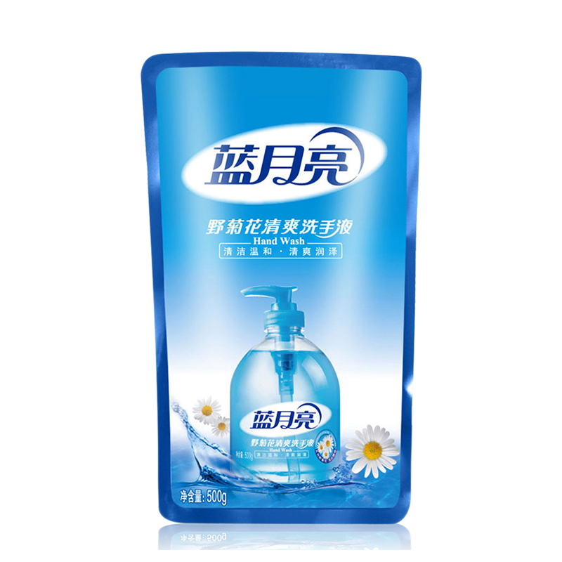 蓝月亮洗手液 野菊花清爽洁净润泽手部护理500g/袋装