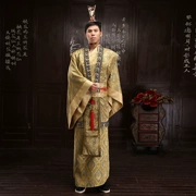 Trang phục trang phục Tang phù hợp với Hanfu nam Red Han bộ trưởng trang phục áo choàng hoàng đế trang phục sân khấu gió quốc gia trang phục