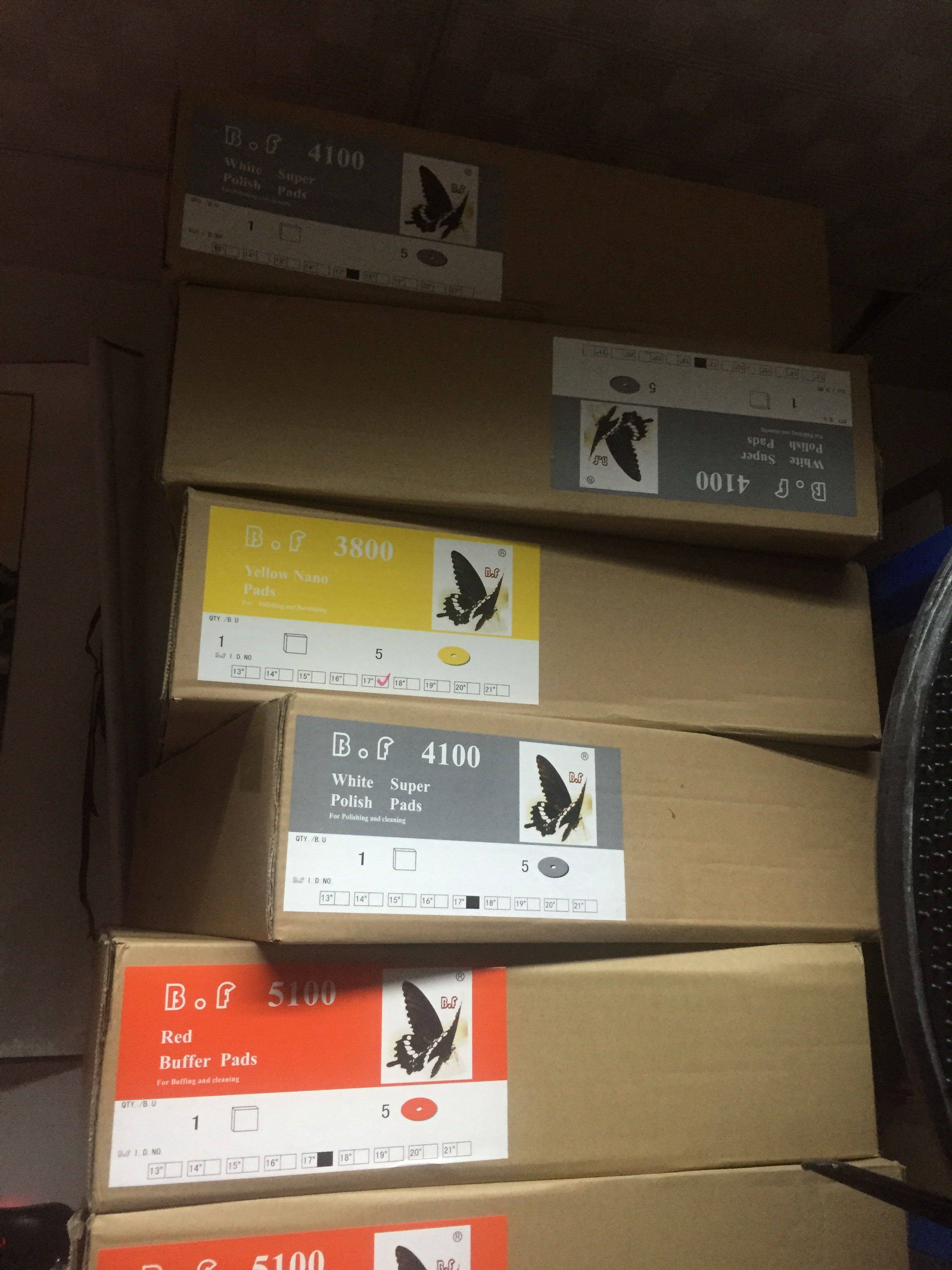 Butterfly card 17 inch 100 clean pad cleaning pad polished cushion red black and white 17 inch-Taobao