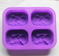 4 ngay cả bé trai và bé gái silicone khuôn bánh sô cô la - Tự làm khuôn nướng khuôn rau câu trung thu