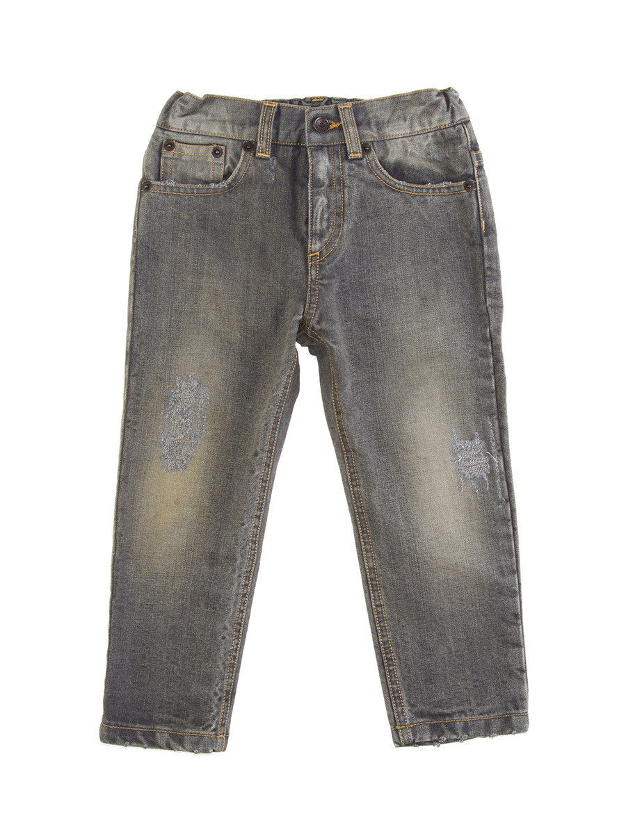 Dolce&Gabbana 棕黑色做旧感休闲牛仔裤