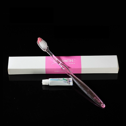 Одноразовая зубная щетка для отеля, зубная паста, комнатный комплект для путешествий для влюбленных, 2 в 1, оптовые продажи