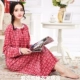 Mùa xuân và mùa đông và mùa đông kích thước lớn chất béo MM siêu mềm san hô nhung dài tay dài váy ngủ nữ công chúa lỏng lẻo đồ ngủ nhà phụ nữ mang thai đầm trắng dự tiệc Đêm đầm