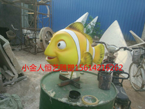 Spot clown fish Finding Nemo cartoon character fiberglass sculpture bubble red carp park garden water feature