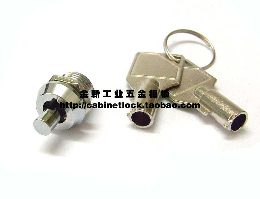 M12 small LED advertising light box lock plum key open button lock thin poster light box lock small telescopic lock