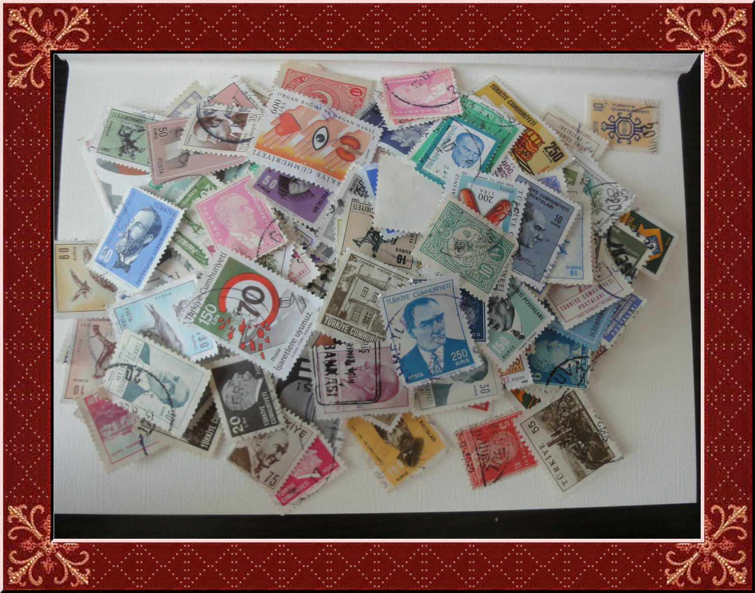 {Muzi fairy tale} Turkish letdown foreign stamps 100 different