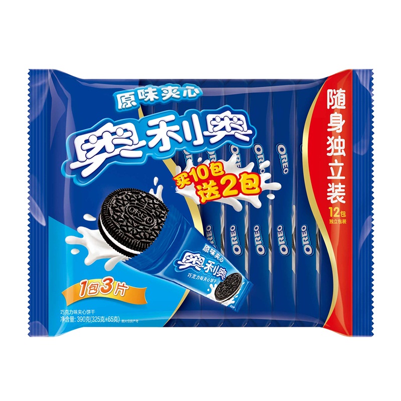 【天猫超市】亿滋 奥利奥夹心饼干 原味325g 亲子随身装