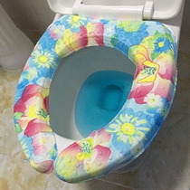 South Korea imported waterproof cool toilet seat U-shaped foam printing toilet cushion seat seat three-dimensional non-slip scrubbing