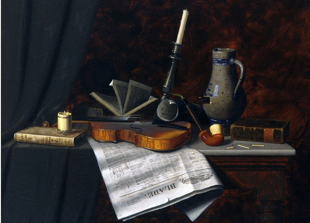 K180 (USA) William Michael Harnett Still Life Oil Painting Online Gallery