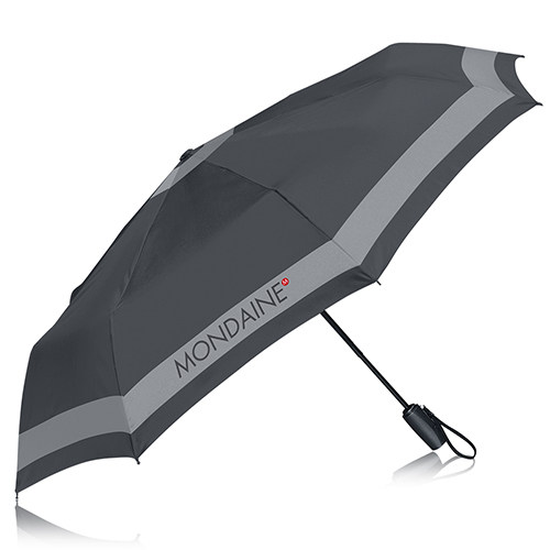 台湾官网直邮进口MONDAINE 瑞士国铁晴雨两用自动伞-深灰
