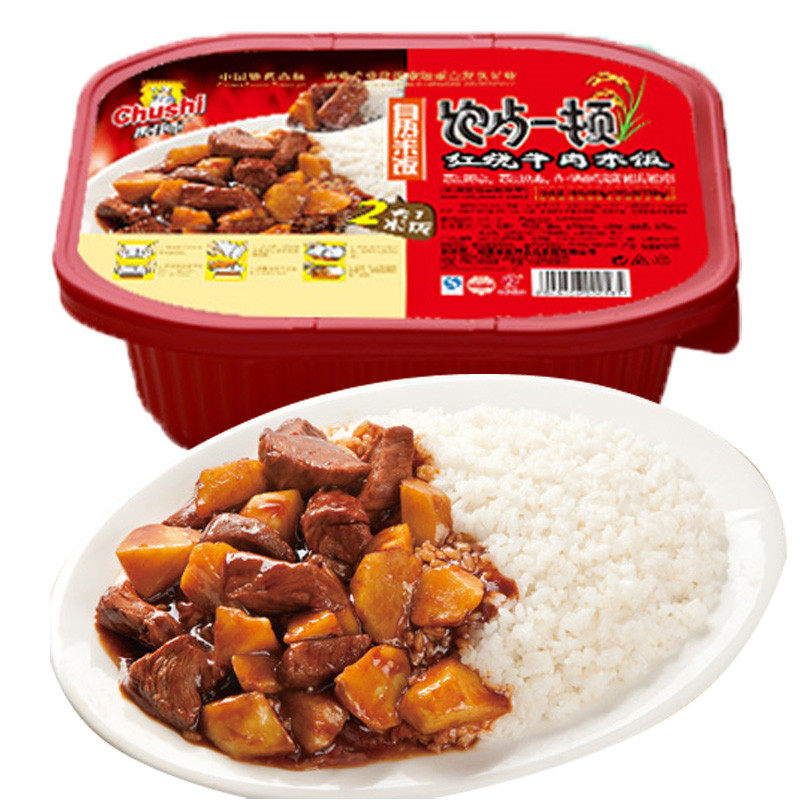 【天猫超市】厨师红烧牛肉米饭445g 自热米饭 单兵方便速食品盒饭