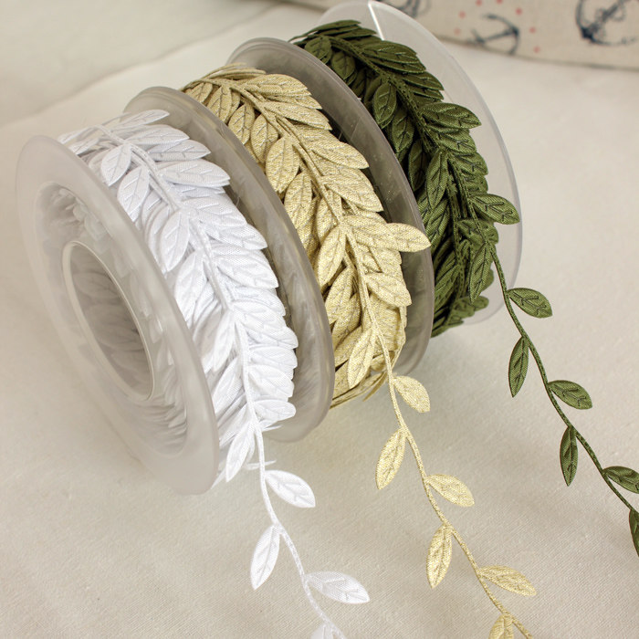 Foliage lace Decorative material Handmade accessories Ribbon Color rope Gift packaging tape