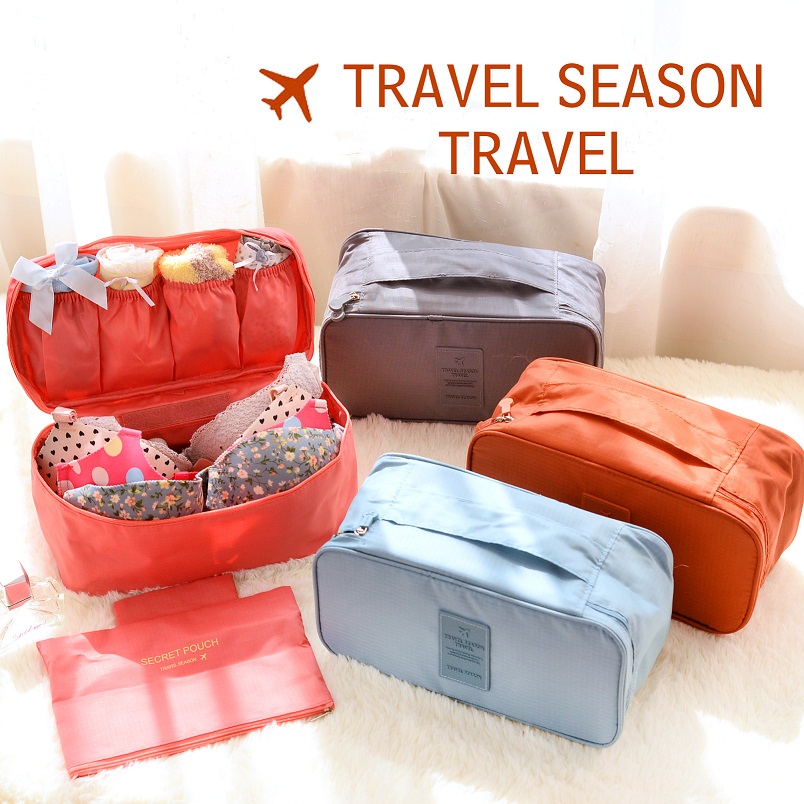 Travel Travel Multifunction Lingerie Containing Bag Travel Bag Portable Wash Bag Bra Underwear Socks Containing