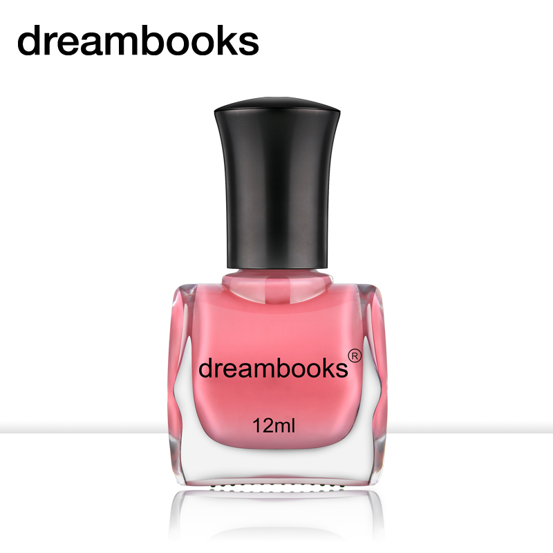 Dreambooks无毒水性指甲油可剥撕 环保无味玫粉色美甲品牌12ML