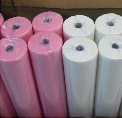 Disposable Bed Sheet Roll for Beauty Salons with Cross-Hole Perforation, Non-Woven Breathable Therapy Massage Mattress