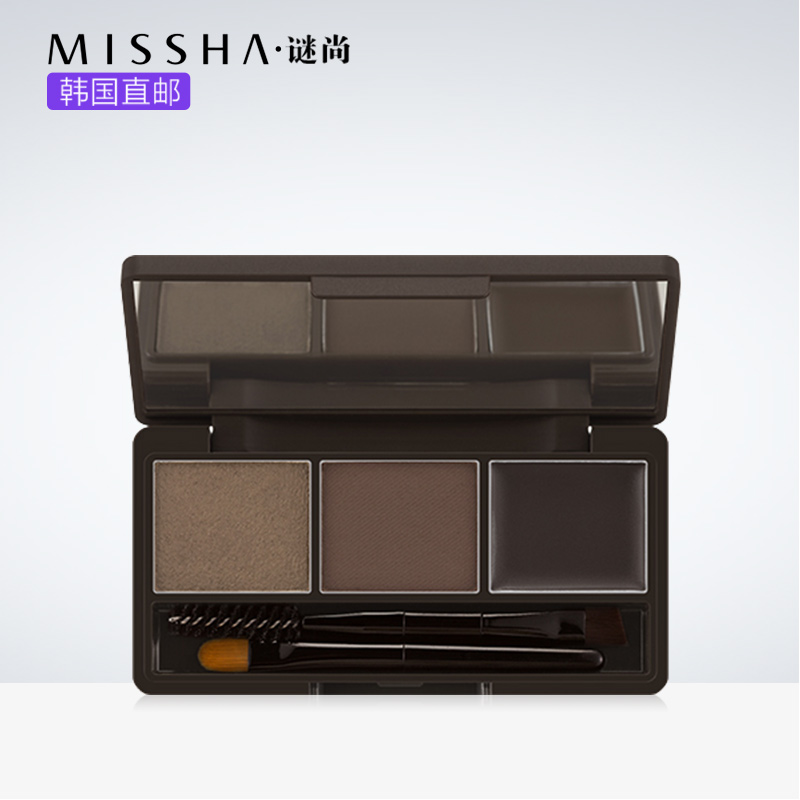 Missha/谜尚眉粉眉妆套3步曲 持久不晕染易上色韩国直邮