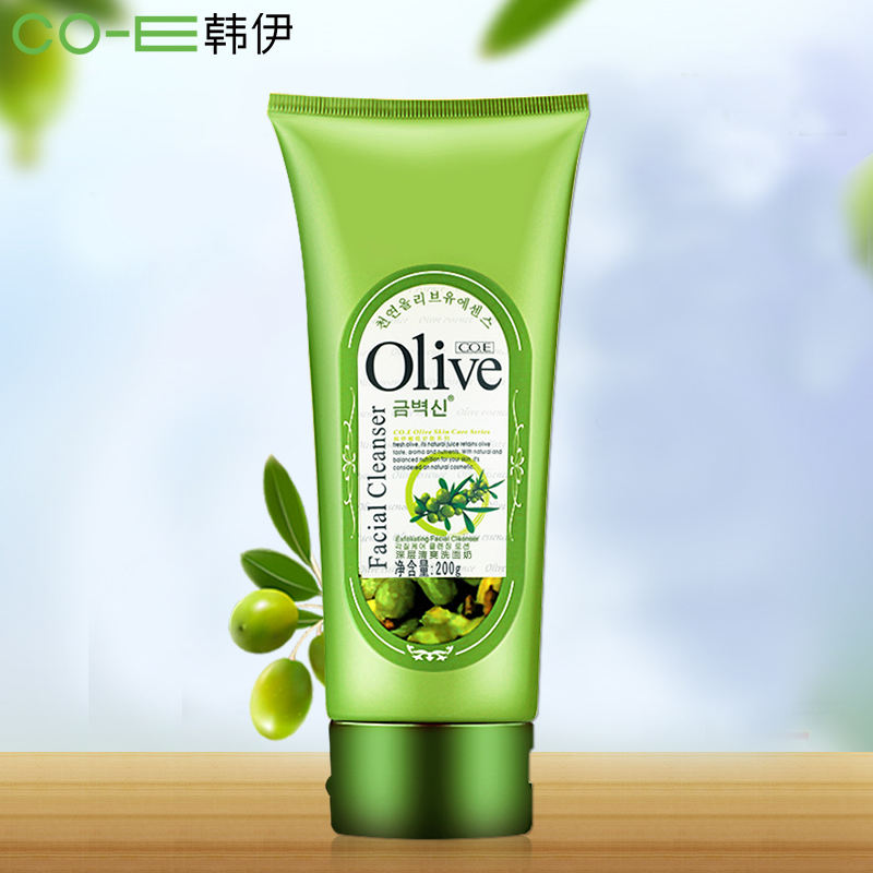 正品 CO.E韩伊Olive橄榄深层清透保湿洗面奶200g 补水收缩毛孔