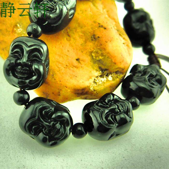Shandan mandarin jade jade bracelet to give men and friends affordable gifts with high - end atmosphere in summer