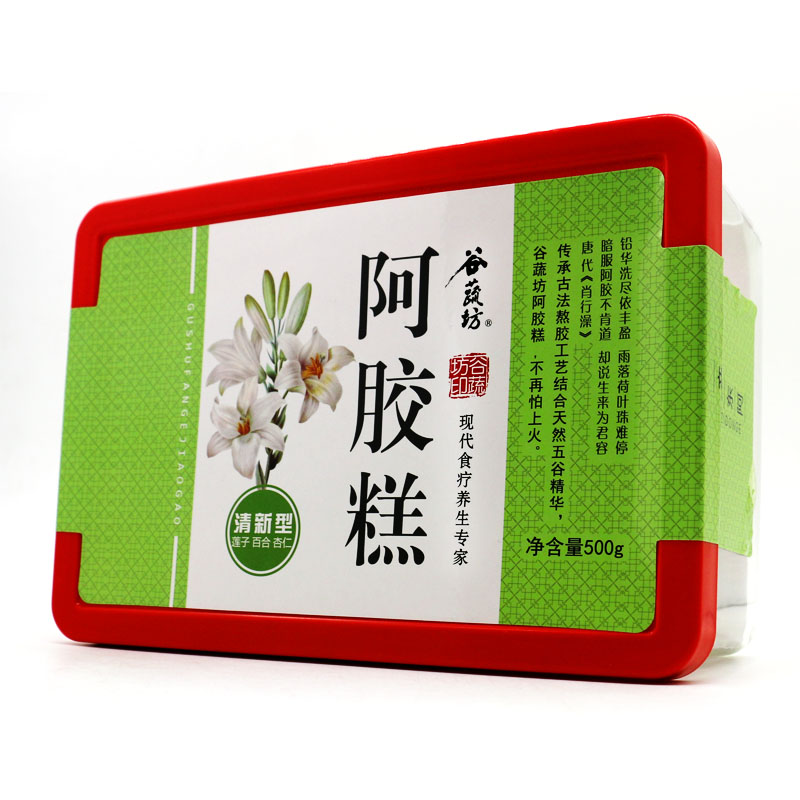 谷蔬坊 清新型阿胶糕 即食 500g/盒 ejiao