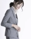 OFFIY- Elite Spring and Autumn Phỏng vấn chuyên nghiệp cao cấp Dress Suit Blazer Nữ Xám Đen