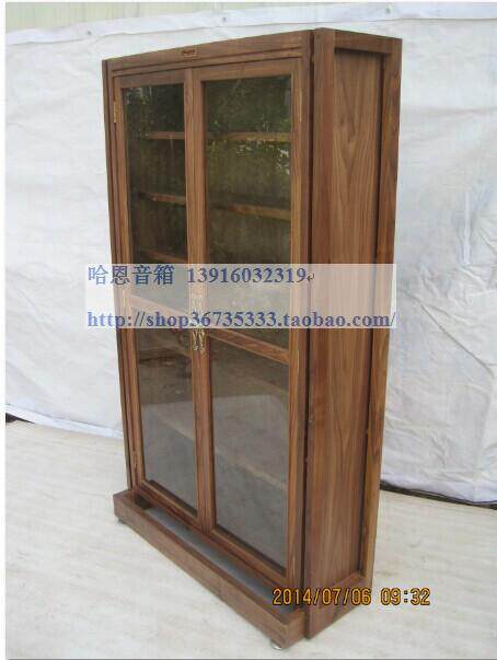 Chengyu rack noble quality 264CD cabinet DVD cabinet disc cabinet Blu-ray walnut all solid wood black walnut