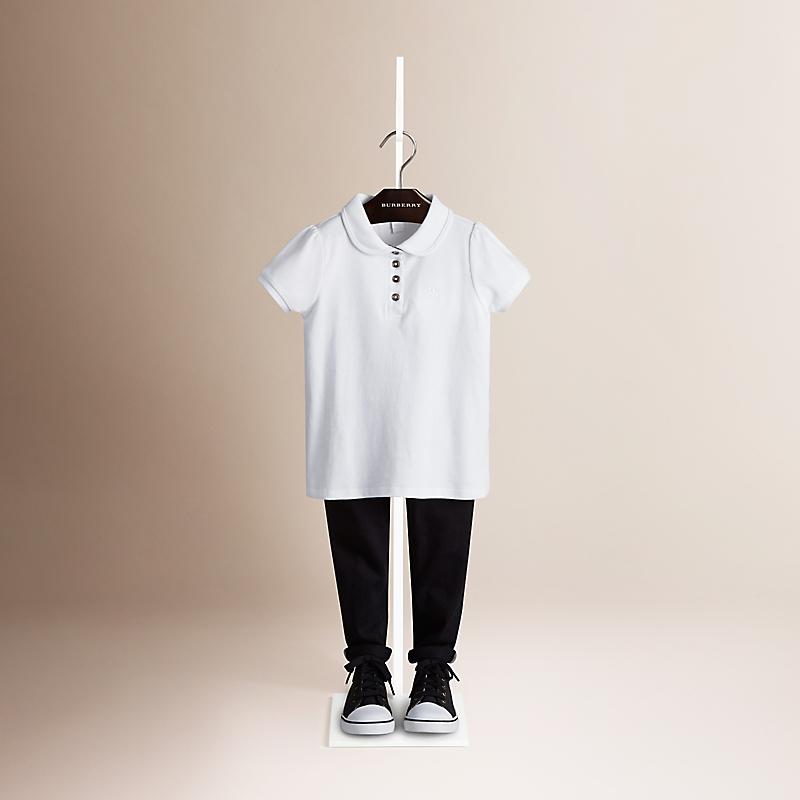 Burberry博柏利 格纹开襟 Polo 衫 39297331
