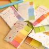 Korean creative stationery fresh and cute rainbow color double-sided two-color N-time paste post-it post-it paper