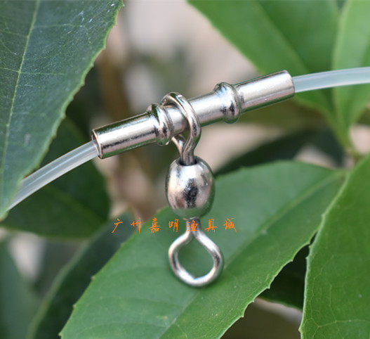 Japanese-style stainless steel bifurcated swivel 8-word three-fork fishing group deep-sea string hook fishing group accessories fishing gear