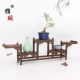 Gỗ nhỏ Bogu rắn Trung Quốc Duobao Ge kệ trà giá ấm trà Zisha trưng bày đứng cánh gà gỗ - Kệ tủ sách treo tường Kệ