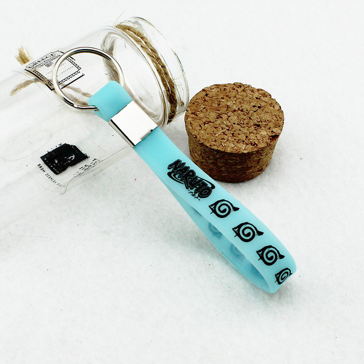 Fire Movie Ninja Whistleblower Satchel Bag Pendant Bag Car Key Hanging Accessories Silicone Keyring Luminous Jelly Key Clasp