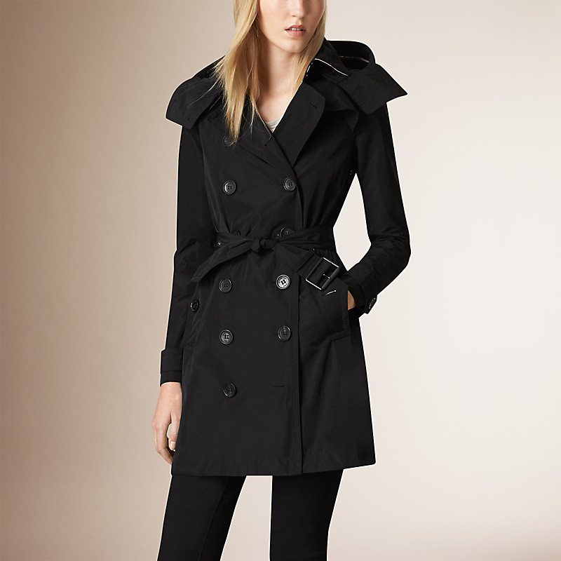 BURBERRY/博柏利可拆式连帽塔夫绸 Trench 风衣 39762411