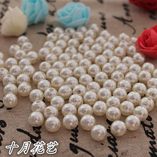 Pearl Loose pearl Pearl with hole DIY material accessories Jewelry Shooting props Loose pearl