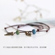 [Light shoal] dệt kim đơn giản thời trang dân tộc phong cách tươi mới và phổ biến vòng chân nữ - Vòng chân những mẫu lắc chân đẹp nhất Vòng chân