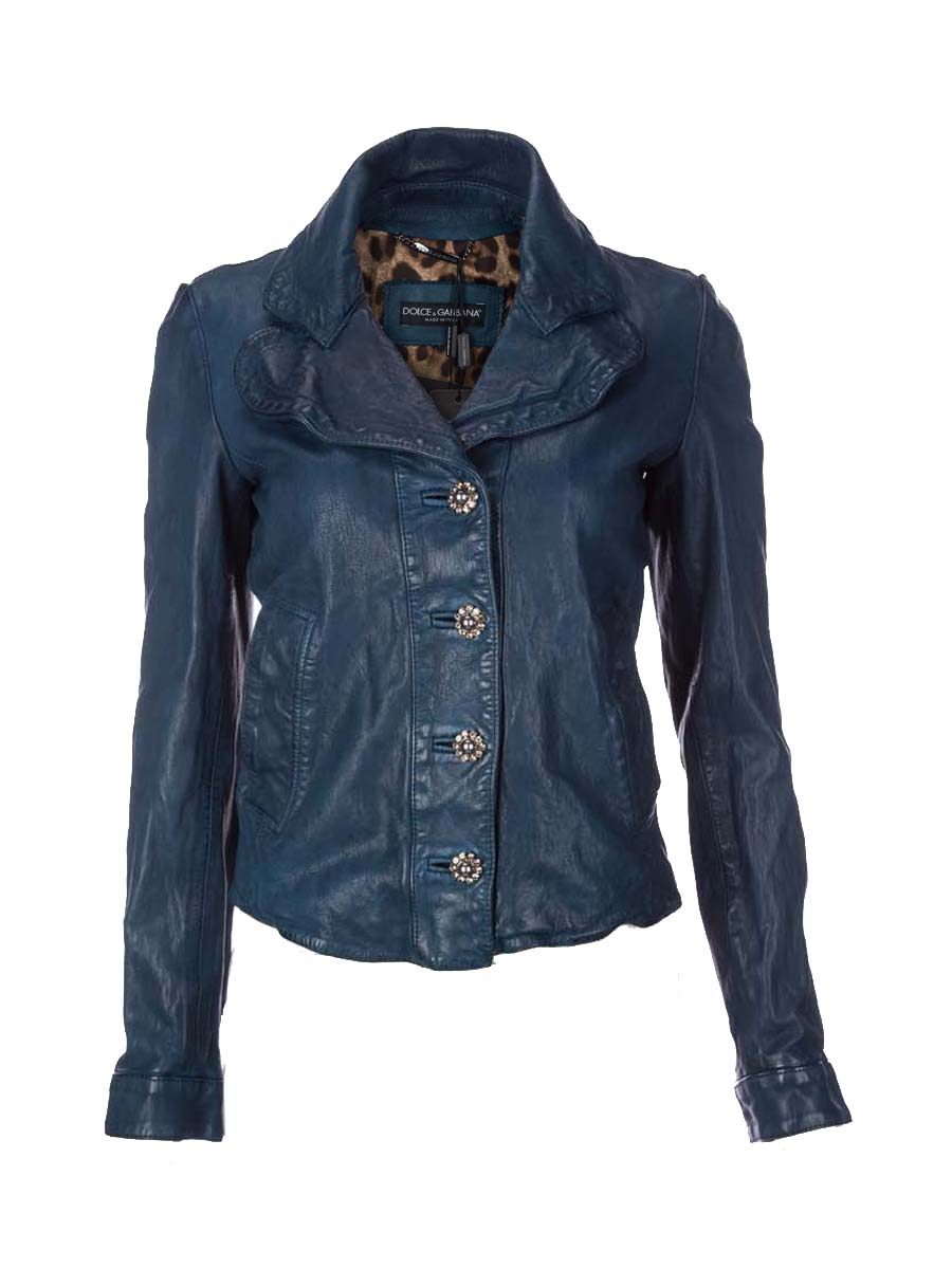 Dolce&Gabbana 深蓝色翻领长袖外套