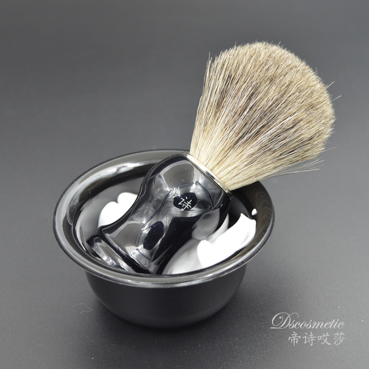Di Shi Aisha shaving cream brush Badger hair shaving brush beard brush shaving brush Hu brush shaving brush 