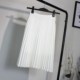 2020 spring and summer new Korean version of chiffon white pleated skirt skirt women's mid-length skirt high waist slimming