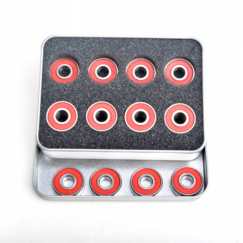 Wheel skate plate bearing 608RS roller skate wheel accessories ABEC-7 box 16 red cover drift plate bearings