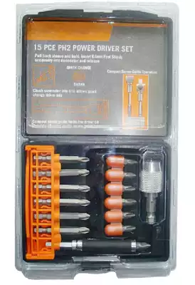 15PCE POWER DRIVER SET Elyve 15PCE batch SET