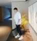 [Hat đầu tiên Sen] sữa trắng Chelsea khởi động của nam giới nền tảng 4 cm miếng bọt biển bánh Người Anh giày cao giày da giày lining cầu lông Giày ống
